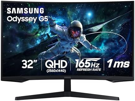 Samsung Odyssey G55C curved monitor · 32 inch