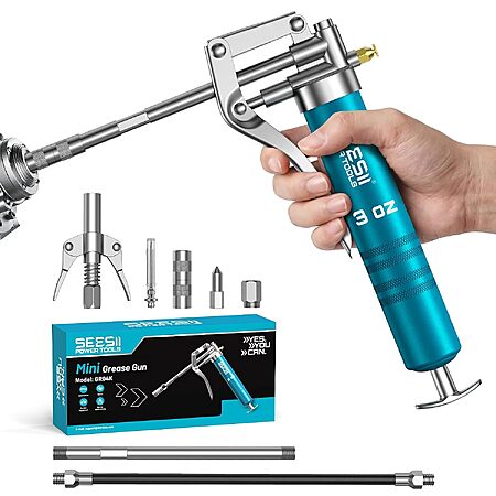 Seesii mini grease gun kit · 4 nozzles