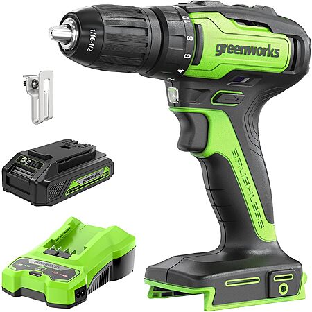 Greenworks 24V brushless drill kit